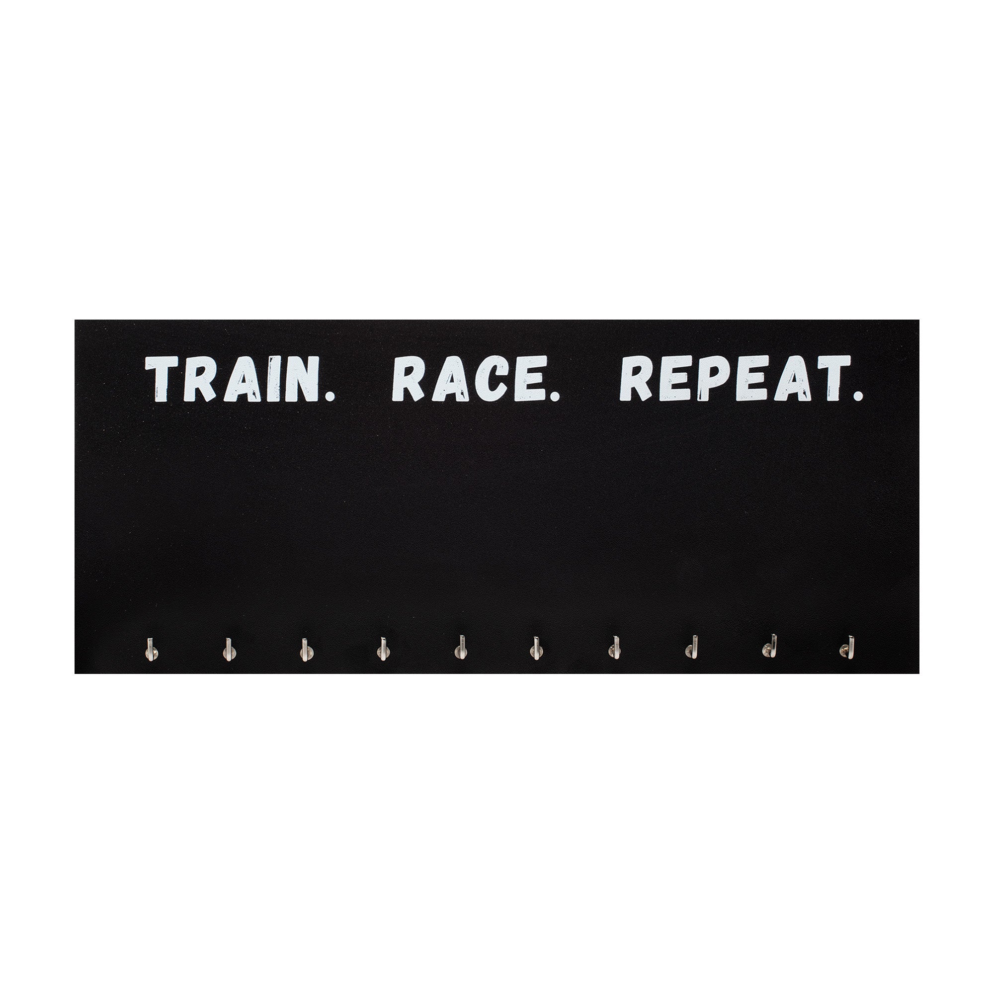 Medaillehanger - Krijtbord - 10 haken - Train. Race. Repeat